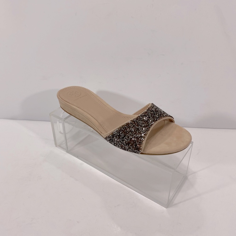 New Tory Burch Elodie Suede Slide - Picture 8 of 16